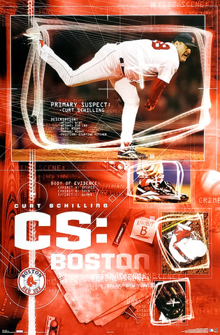 Curt Schilling "CS Boston" Boston Red Sox MLB Poster - Costacos 2005