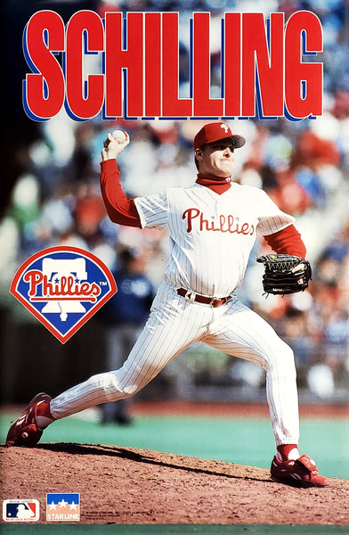 Curt Schilling "Heat" Philadelphia Phillies MLB Action Poster - Starline 1993