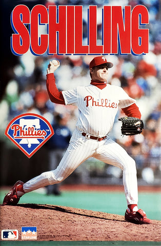 Curt Schilling "Heat" Philadelphia Phillies MLB Action Poster - Starline 1993