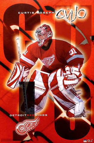 Curtis Joseph "Red Dog" Detroit Red Wings NHL Action Poster - Starline 2002