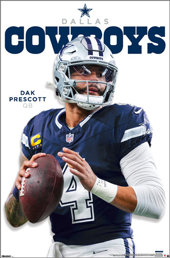 Dak Prescott "Highlight" Dallas Cowboys QB NFL Football Action Poster - Costacos 2026