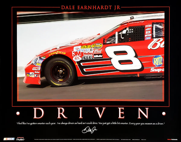 Dale Earnhardt Jr. "Driven" #8 Bud Car NASCAR Racing Poster - Time Factory 2006