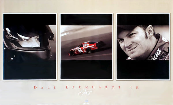 Dale Earnhardt Jr. "Trio" NASCAR Auto Racing Action Poster - Time Factory 2006