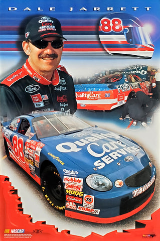 Dale Jarrett "Superstar" Official NASCAR Ford Quality Care #88 Car Racing Poster - Photofile 1999