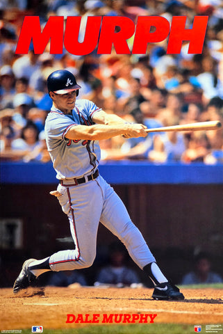 Dale Murphy "MURPH" Atlanta Braves 1990 MLB Action Poster - Costacos Final Stock Collection