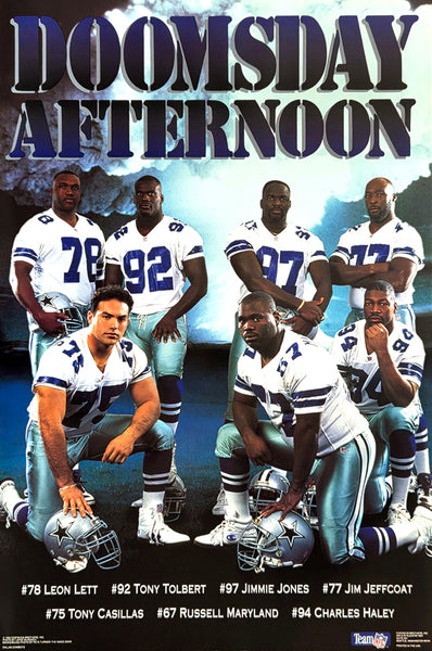 Dallas Cowboys "Doomsday Afternoon" (1993) Defensive Superstars NFL Football Poster - Costacos Final Stock Collection