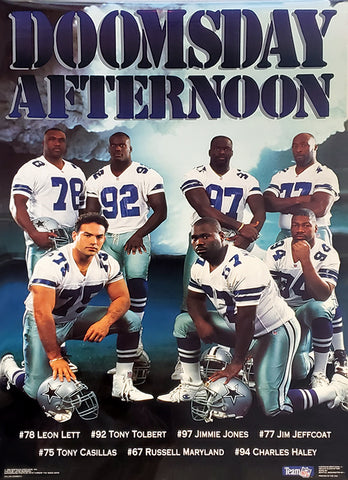 Dallas Cowboys "Doomsday Afternoon" (1993) Defensive Superstars NFL Football Poster - Costacos Brothers