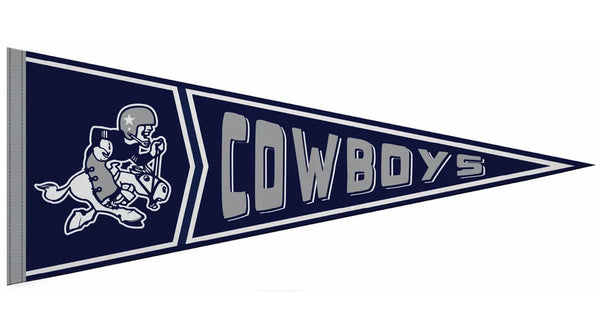 Dallas Cowboys 1960s-Style Official NFL Retro Collection Felt Pennant - Rico Inc.