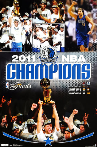 Dallas Mavericks "Celebration" 2011 NBA Champions Commemorative Poster - Costacos