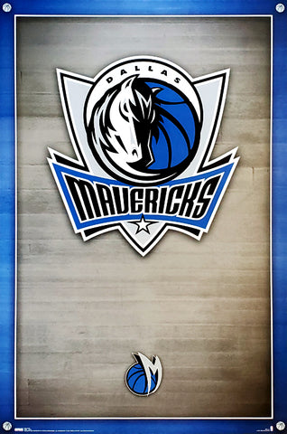 Dallas Mavericks Official NBA Basketball Team Logo Poster - Costacos Sports