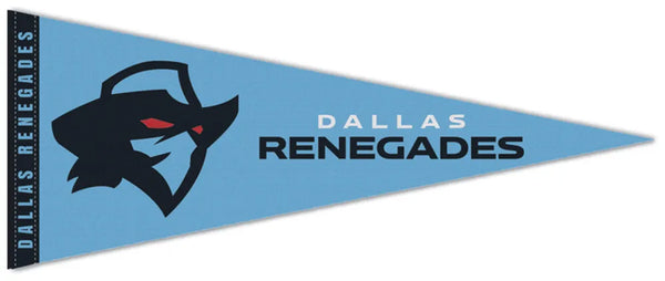 Dallas Renegades Official UFL Football Premium Felt Collector's Pennant - Wincraft 2026