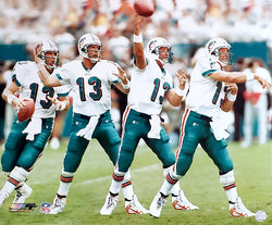 Dan Marino "Cannon" Miami Dolphins Multi-Exposure Action Poster - Photofile Inc.