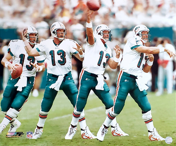 Dan Marino "Cannon" Miami Dolphins Multi-Exposure Action Poster - Photofile Inc.