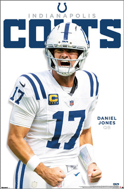 Daniel Jones "Intensity" Indianapolis Colts QB NFL Action 22x34 Wall Poster - Costacos 2026