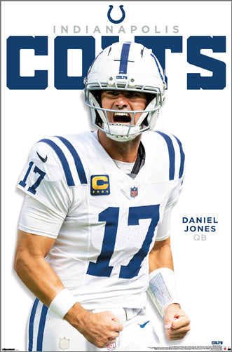 Daniel Jones "Intensity" Indianapolis Colts QB NFL Action 22x34 Wall Poster - Costacos 2026
