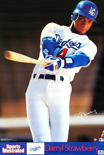 Darryl Strawberry "L.A. Classic" Los Angeles Dodgers Signature Series Poster - Marketcom/S.I. 1991
