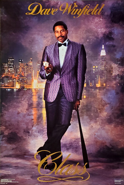 Dave Winfield "Class" New York Yankees 1988 24x36 MLB Action Poster - Costacos Final Stock Collection