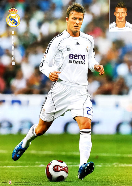 David Beckham "Real Star" Real Madrid Soccer Action Poster - CPG 2007