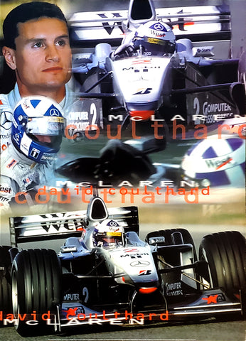 David Coulthard McLaren 2000 Formula 1 Racing Poster - UK