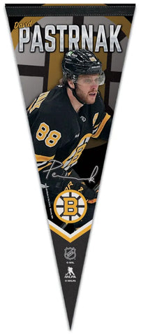 David Pastrnak Boston Bruins NHL Signature Series Premium Felt Collector's Pennant - Wincraft 2025