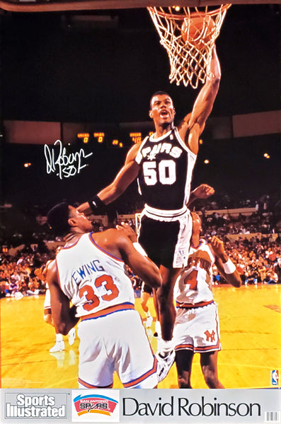 David Robinson "Rookie Slam" San Antonio Spurs Sports Illustrated Poster - Marketcom 1990