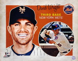 David Wright "Retro SuperCard" New York Mets Premium Poster Print - Photofile 16x20