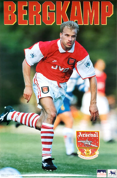 Dennis Bergkamp "Classic" Arsenal FC EPL Football Soccer Poster - Starline Inc. 1995