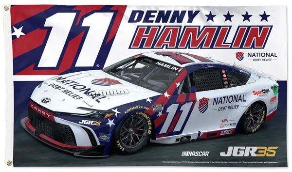Denny Hamlin National #11 (2026) Official NASCAR Deluxe-Edition 3'x5' Flag - Wincraft