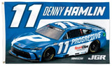 Denny Hamlin Progressive #11 2025 Official NASCAR Deluxe-Edition 3'x5' Flag - Wincraft
