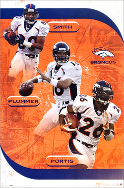 Denver Broncos "Super Power" Poster (Plummer, Portis, Rod Smith) - Costacos 2003