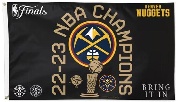 Denver Nuggets 2023 NBA Champions Official Commemorative DELUXE 3'x5' FLAG - Wincraft