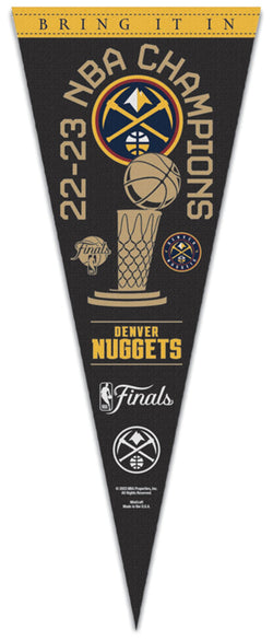 Denver Nuggets 2023 NBA Champions Premium Felt Collector's Pennant - Wincraft