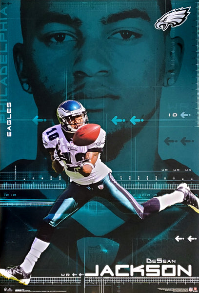 DeSean Jackson "Blazing" Philadelphia Eagles NFL Action Poster - Costacos 2009