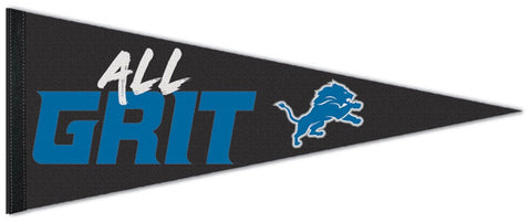 Detroit Lions "All Grit" Premium Felt NFL Football Collector's Pennant - Wincraft