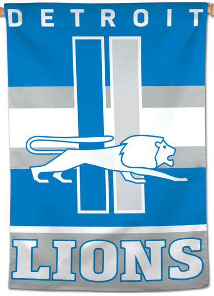 Detroit Lions Classic 1960s-Style Official NFL Team Logo Style Team Wall BANNER - Wincraft Inc.