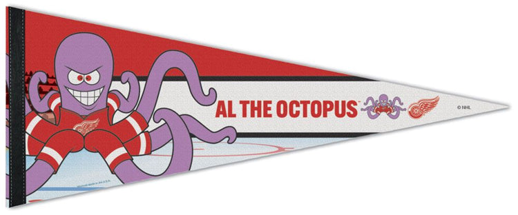 Detroit Red Wings Al The Octopus NHL Mascot Series Premium Felt Pennan ...