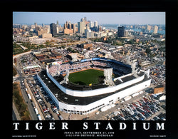 Detroit Tigers Tiger Stadium "From Above" (1999) Poster - Aerial Views Inc.