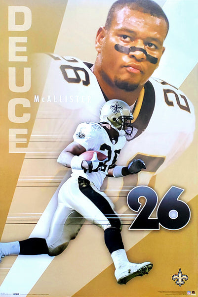 Deuce McAllister "Superstar" New Orleans Saints NFL Action Poster - Costacos 2003