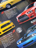 Dodge Charger and Challenger Evolution (50 Years of American Muscle Cars) Poster - Eurographics