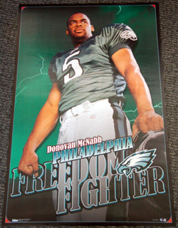 Donovan McNabb "Freedom Fighter" Philadelphia Eagles Poster - Costacos 1999