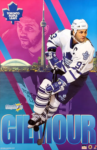 Doug Gilmour "Slapshots" Toronto Maple Leafs NHL Hockey Action Poster - Starline 1994