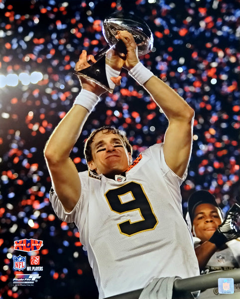 Drew Brees "Victory" New Orleans Saints Super Bowl XLIV Premium Poster - Photofile 16x20