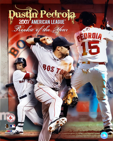 Dustin Pedroia 2007 American League Rookie of the Year Boston Red Sox Poster Print - Photofile 16x20