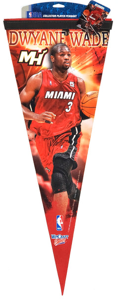 Dwyane Wade Miami Heat Superstar Series Premium Felt Collectors Pennant (L.E. /2,008)