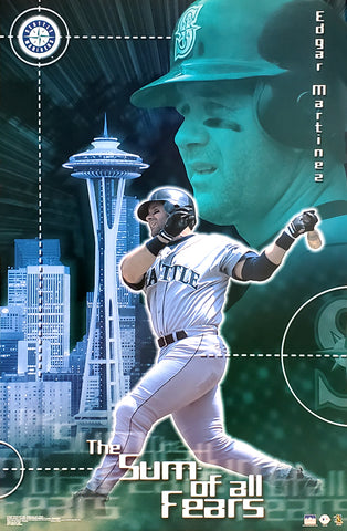 Edgar Martinez "Sum of all Fears" Seattle Mariners Poster - Starline 2002