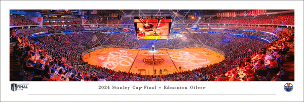 Edmonton Oilers 2024 Stanley Cup Final Game 6 at Rogers Place Panoramic Poster Print - Blakeway