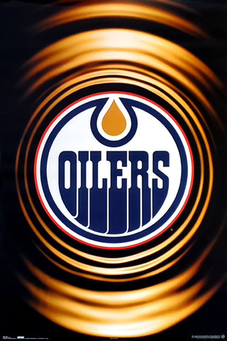 Edmonton Oilers Official NHL Hockey Team Logo Poster - Costacos Sports Inc.