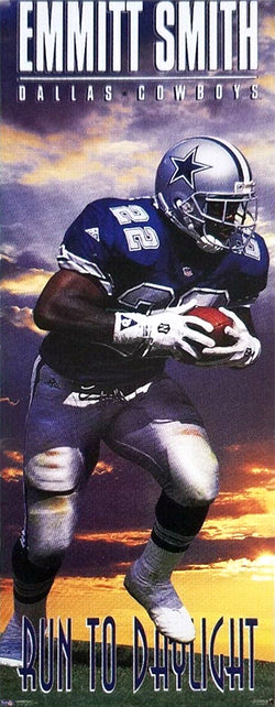Emmitt Smith "Run To Daylight" (1995) Dallas Cowboys HUGE Door-Sized Poster - Costacos Brothers