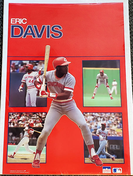 Eric Davis "5-Shot" Cincinnati Reds MLB Baseball Action Poster - Starline 1988