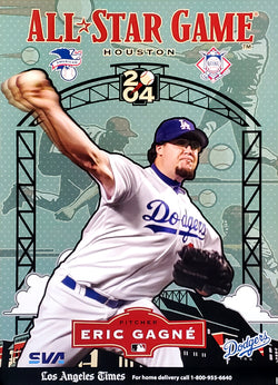 Eric Gagne Los Angeles Dodgers 2004 MLB All-Star Game Commemorative Poster